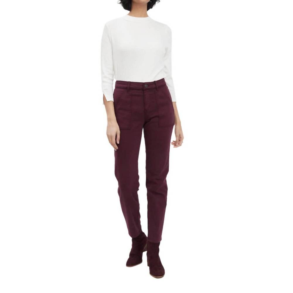 NEW FDJ olivia slim straight jeans in merlot